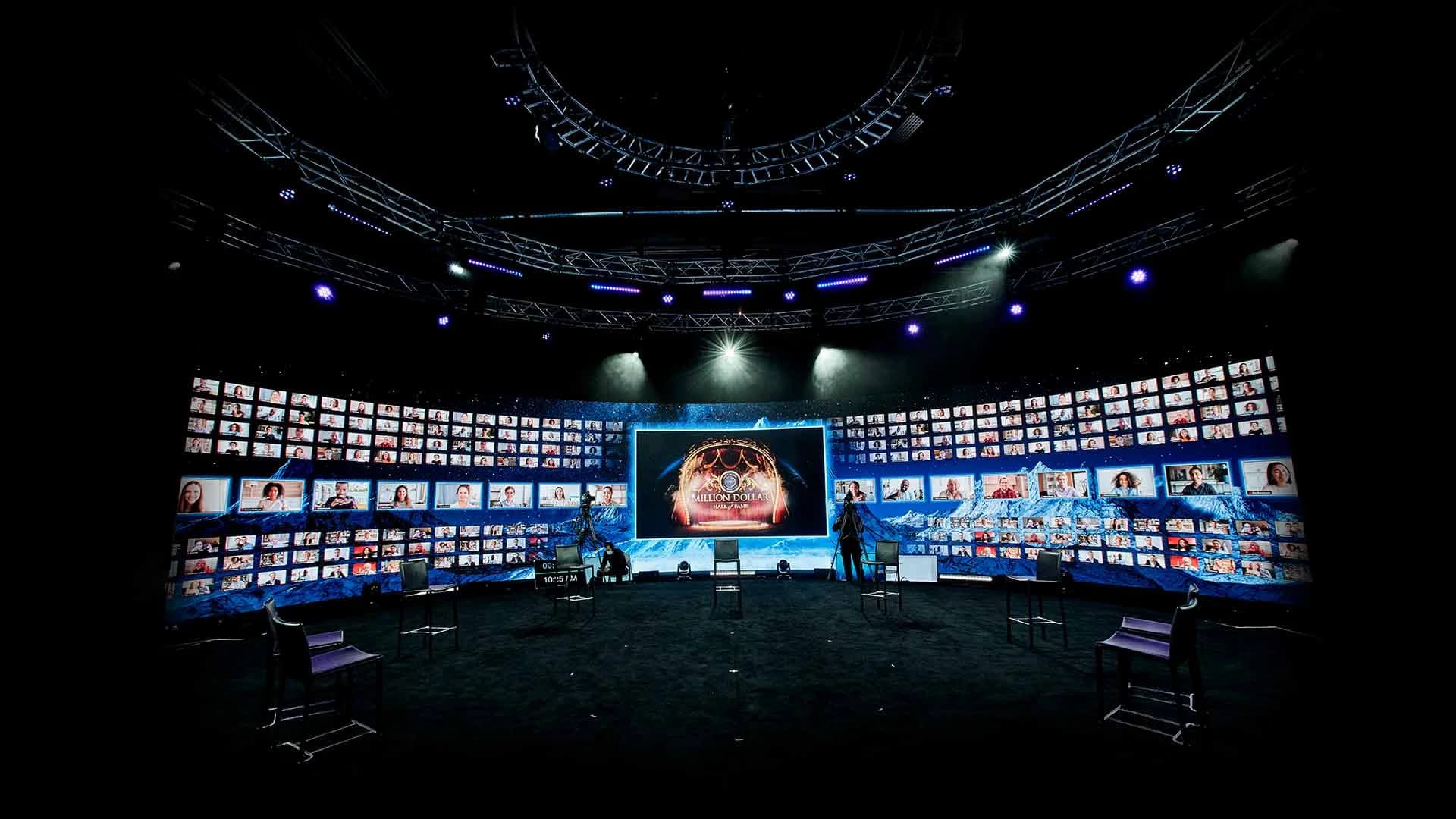 The 360° 4K LED stage at Worre Studios set for a large-scale event.