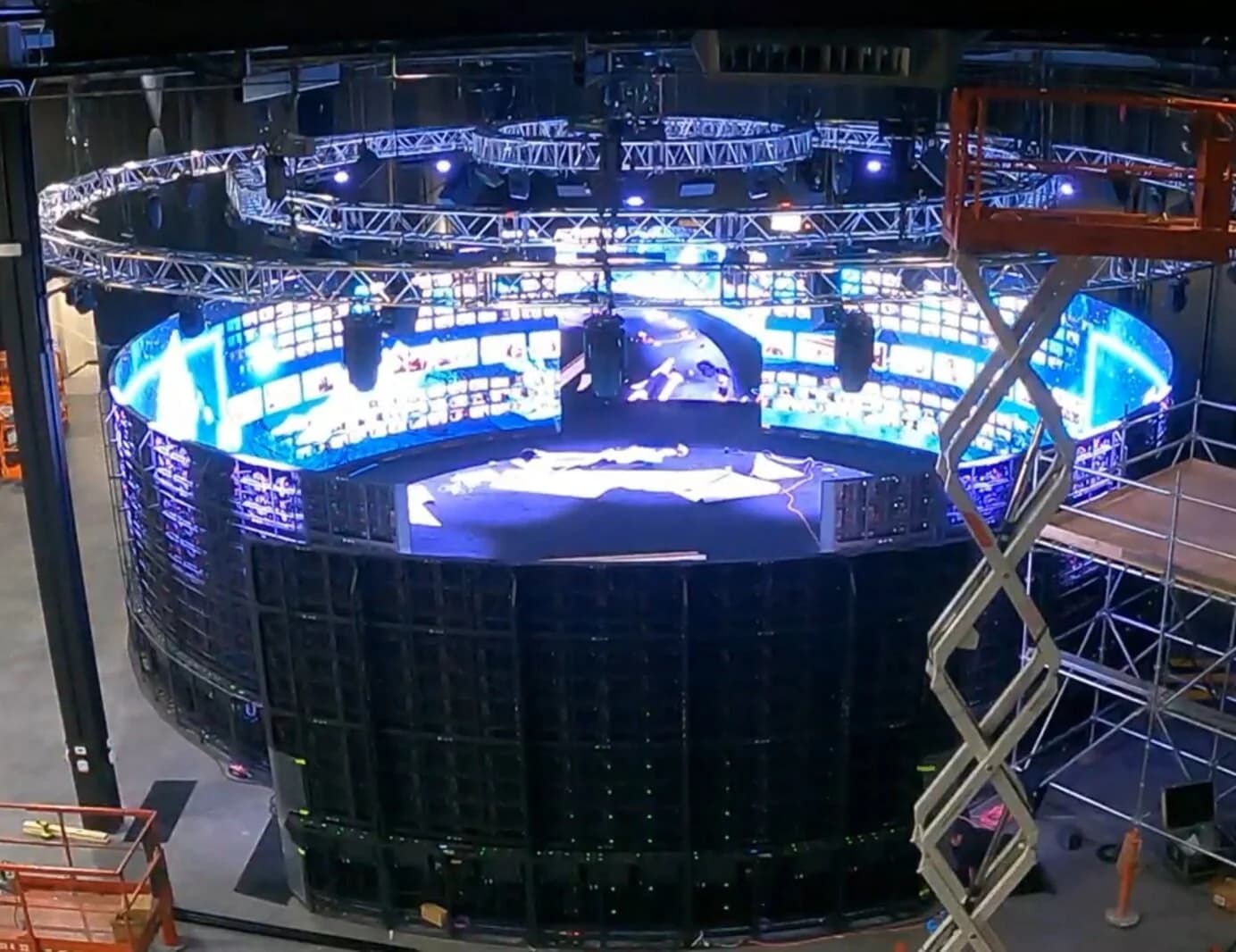 LED wall construction — the build a ballroom event pays for every time