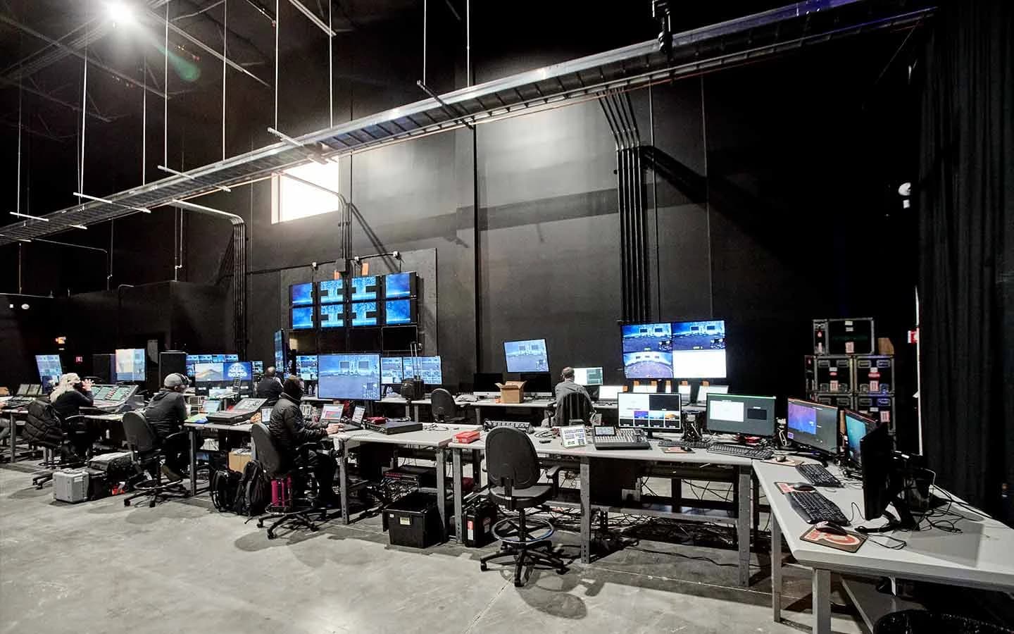 The studio control room operating as the event’s reach layer