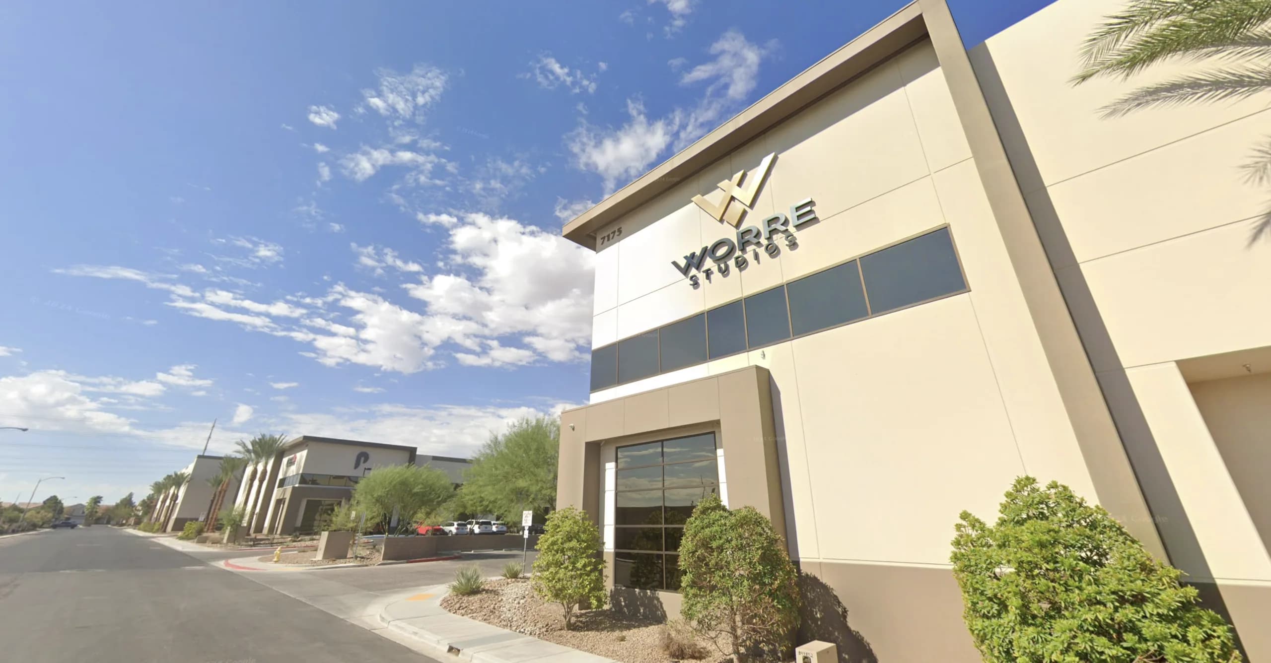 The Worre Studios building in Southwest Las Vegas.