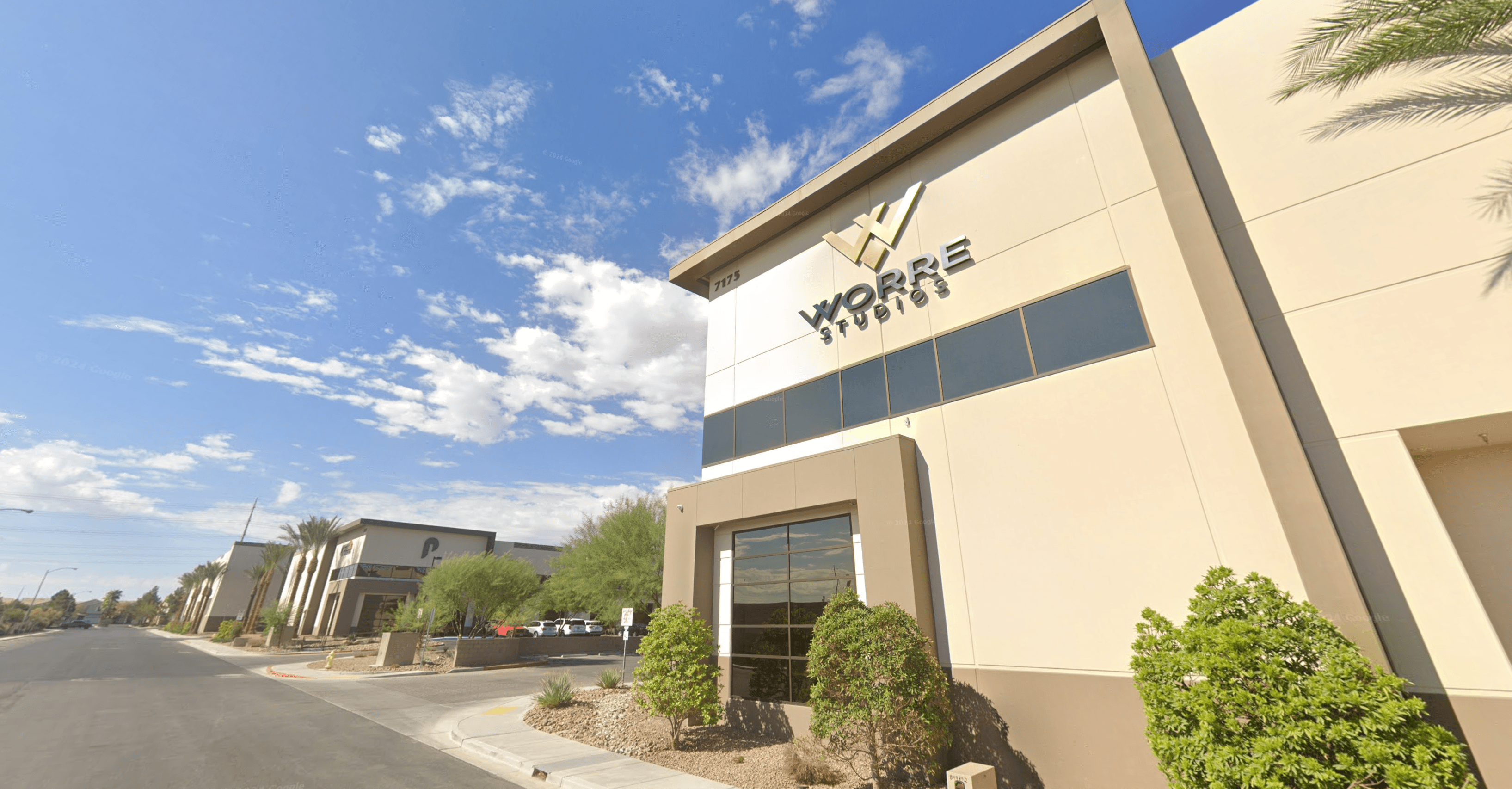 The Worre Studios building in Southwest Las Vegas.